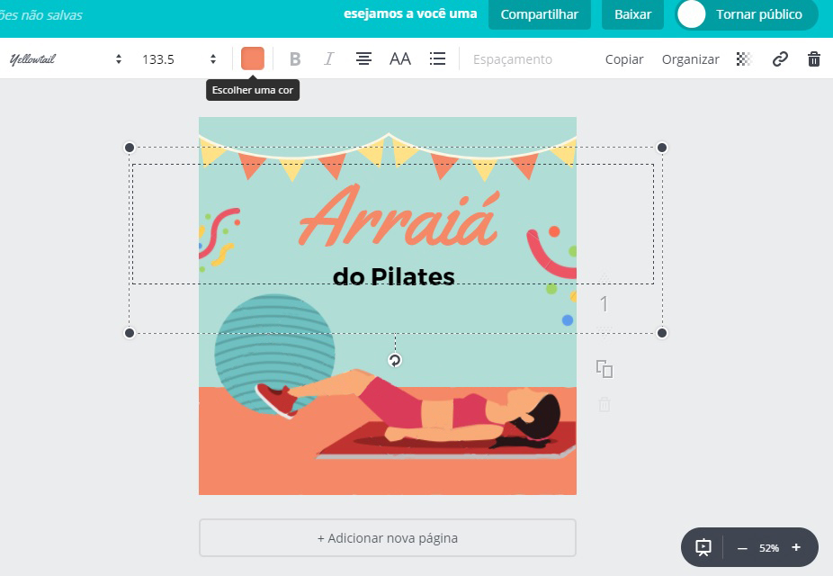redes sociais de studios de pilates