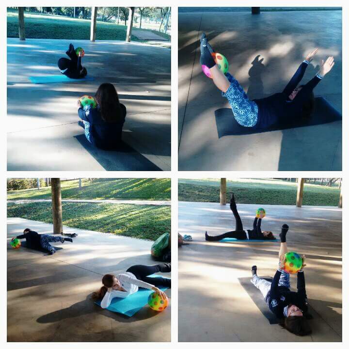 Aulas de pilates solo