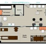 Layout ou planta baixa para montar um studio de pilates